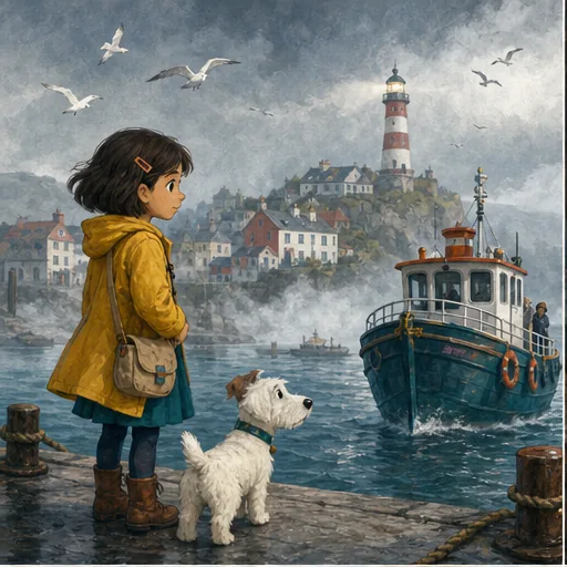 Lina at the lighthouse library