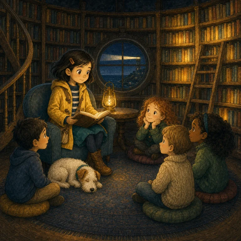 Lina and the Lantern Library finished illustrated page 12