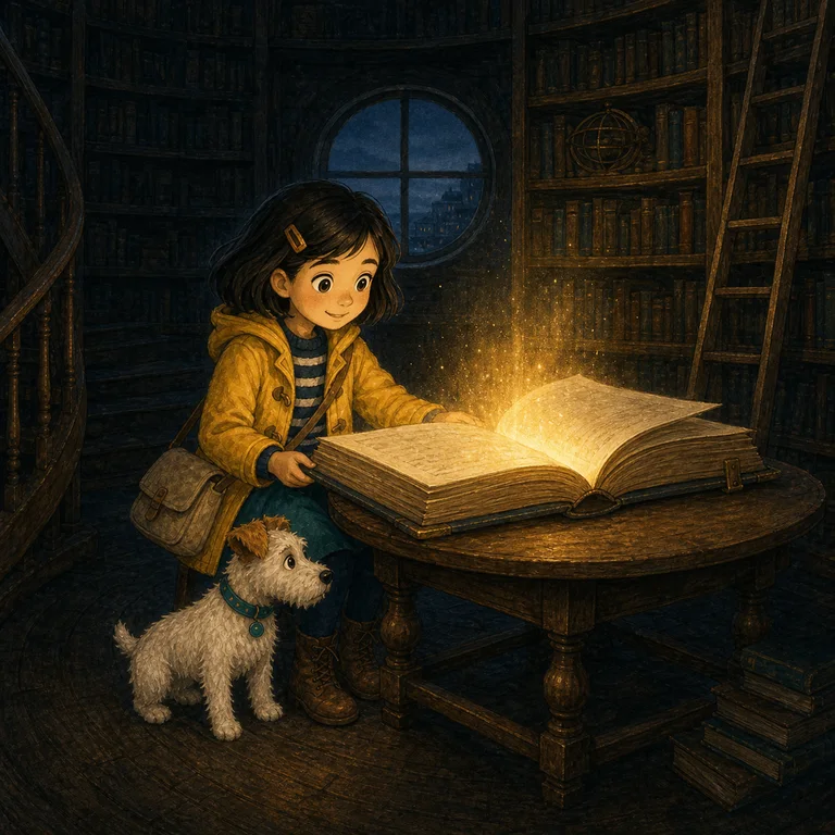 Lina and the Lantern Library finished illustrated page 8